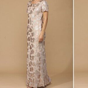 Mother of the Bride Long Formal Evening Dress - Cocoa
